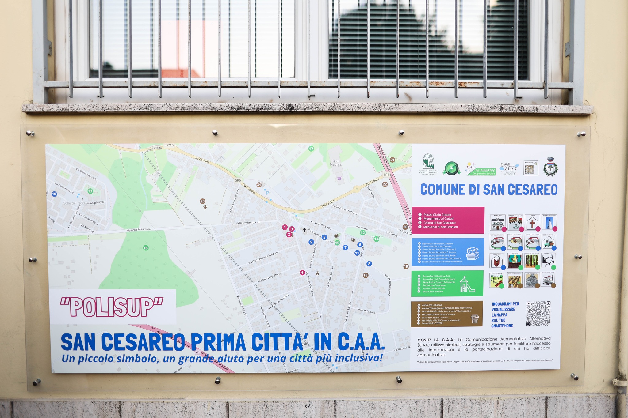 mappa cittadina comune di San Cesareo